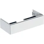 Mueble bajo Geberit ONE para lavabo, con un cajón: Ancho de lavabo=105cm, Blanco / Cubierto mate